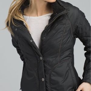 PrAna Diva Jacket Black Sherpa Size XS